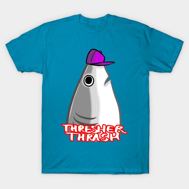 Sharks With Hats - Thresher T-Shirt by ProfessorBees